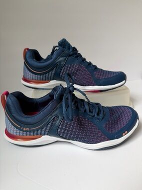 Ryka Women's Graphite Navy Mesh Walking Running Training Shoe Sz 10 NEW